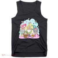 Easter Bunny Spring Gnome Egg Hunt Cute Basket Tank Top thumb 0