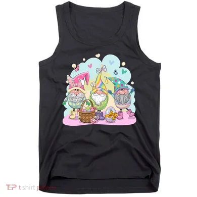 Easter Bunny Spring Gnome Egg Hunt Cute Basket Tank Top