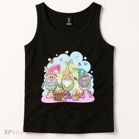 Easter Bunny Spring Gnome Egg Hunt Cute Basket Tank Top thumb 2