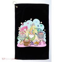 Easter Bunny Spring Gnome Egg Hunt Cute Basket Golf Towel thumb 0