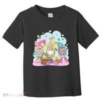 Easter Bunny Spring Gnome Egg Hunt Cute Basket Toddler T-Shirt thumb 0