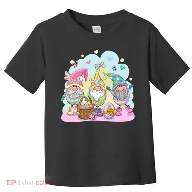 Easter Bunny Spring Gnome Egg Hunt Cute Basket Toddler T-Shirt