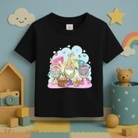 Easter Bunny Spring Gnome Egg Hunt Cute Basket Toddler T-Shirt thumb 3