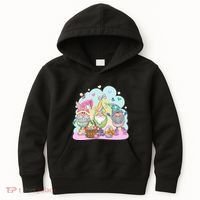 Easter Bunny Spring Gnome Egg Hunt Cute Basket Kids Hoodie thumb 0