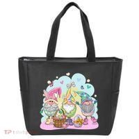 Easter Bunny Spring Gnome Egg Hunt Cute Basket Tote Bag thumb 0