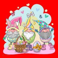 Easter Bunny Spring Gnome Egg Hunt Cute Basket Santa Hat thumb 1