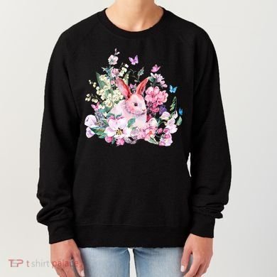 Easter Bunny Spring Flower Women's Sweatshirt