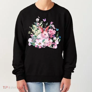 Easter Bunny Spring Flower Women's Sweatshirt