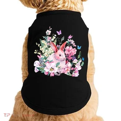 Easter Bunny Spring Flower Doggie Tank