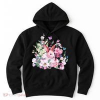 Easter Bunny Spring Flower Hoodie thumb 0