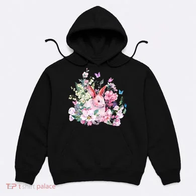 Easter Bunny Spring Flower Hoodie