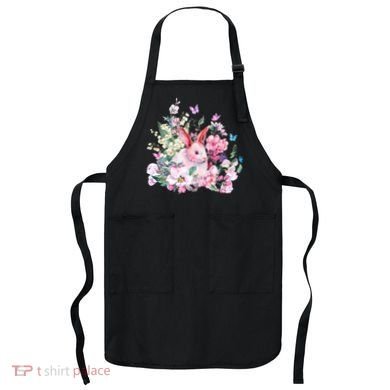 Easter Bunny Spring Flower Apron
