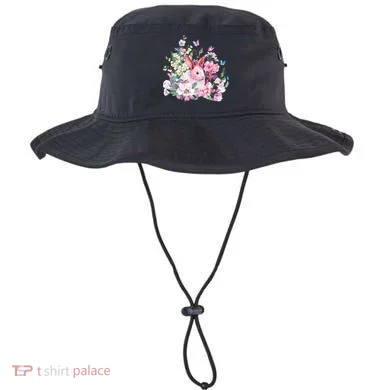 Easter Bunny Spring Flower Bucket Hat