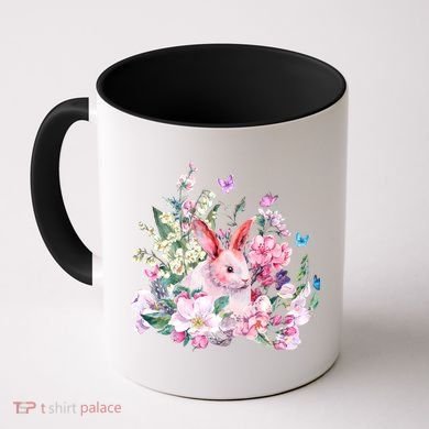 Easter Bunny Spring Flower Coffee Mug