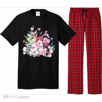 Easter Bunny Spring Flower Pajama Set
