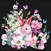 Easter Bunny Spring Flower Polo thumb 3