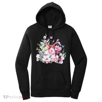 Easter Bunny Spring Flower Women's Hoodie