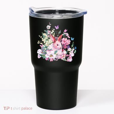 Easter Bunny Spring Flower Tumbler