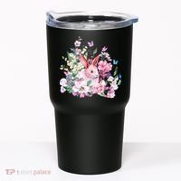Easter Bunny Spring Flower Tumbler thumb 0