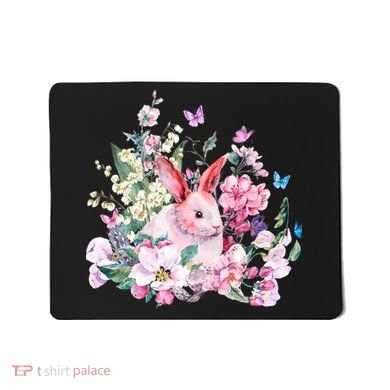 Easter Bunny Spring Flower Mousepad