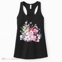 Easter Bunny Spring Flower Women's Tank Top thumb 0