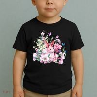 Easter Bunny Spring Flower Toddler T-Shirt thumb 2