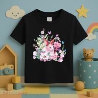 Easter Bunny Spring Flower Toddler T-Shirt thumb 3