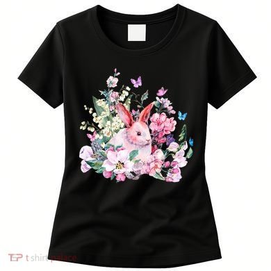 Easter Bunny Spring Flower Women's T-Shirt