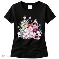 Easter Bunny Spring Flower Women's T-Shirt thumb 0
