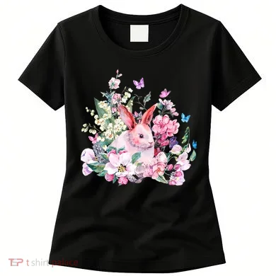 Easter Bunny Spring Flower Women's T-Shirt