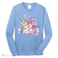 Easter Bunny Spring Flower Long Sleeve Shirt thumb 0