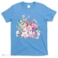 Easter Bunny Spring Flower T-Shirt thumb 0