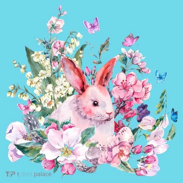 Easter Bunny Spring Flower T-Shirt