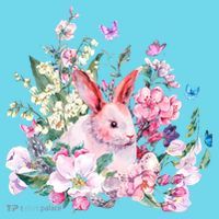 Easter Bunny Spring Flower Kids Long Sleeve Shirt thumb 2