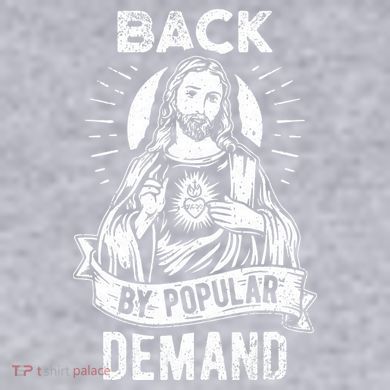 Easter Basket Stuffers Jesus Back By Popular Demand Women's Racerback Cropped Tank
