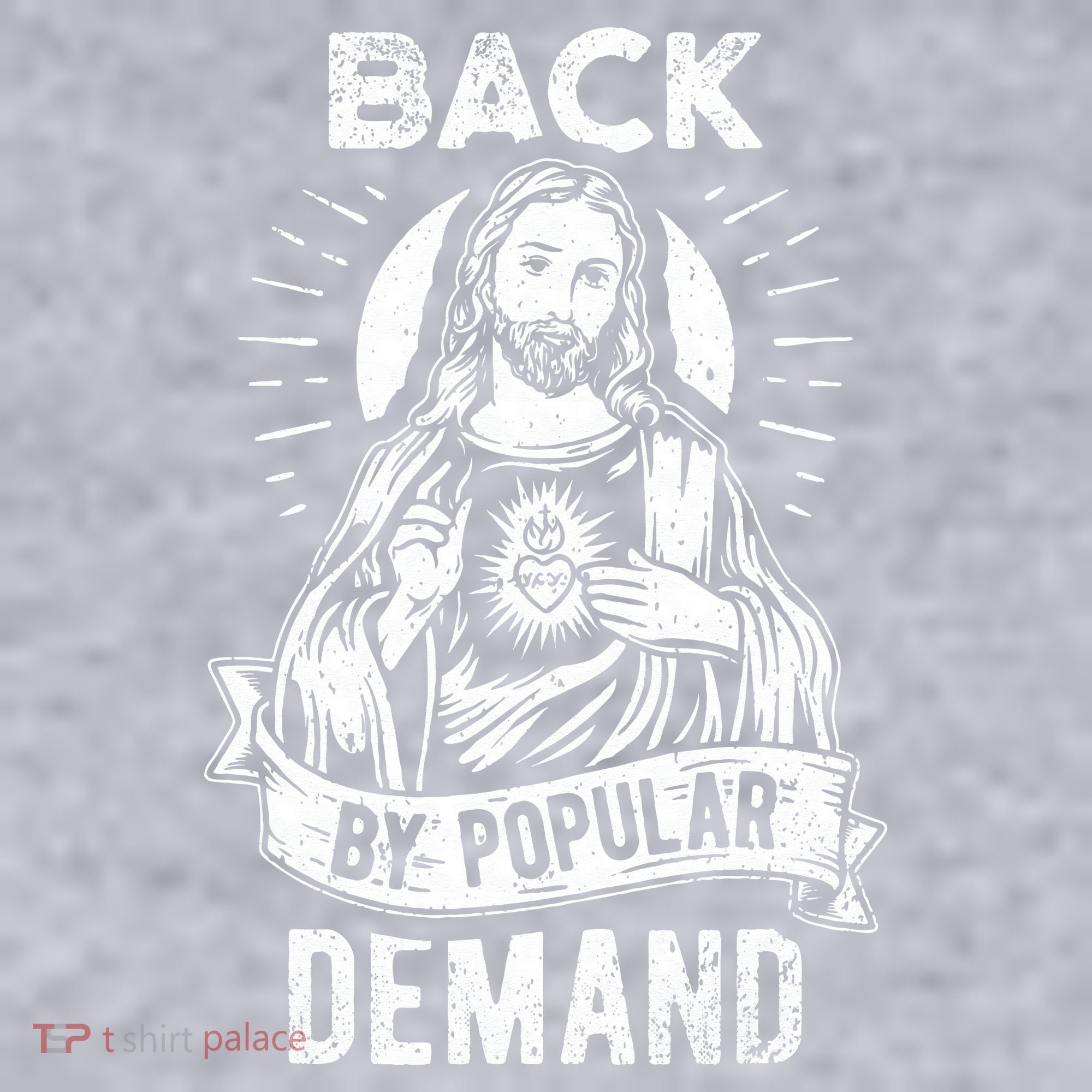 Easter Basket Stuffers Jesus Back By Popular Demand Women's Racerback Cropped Tank