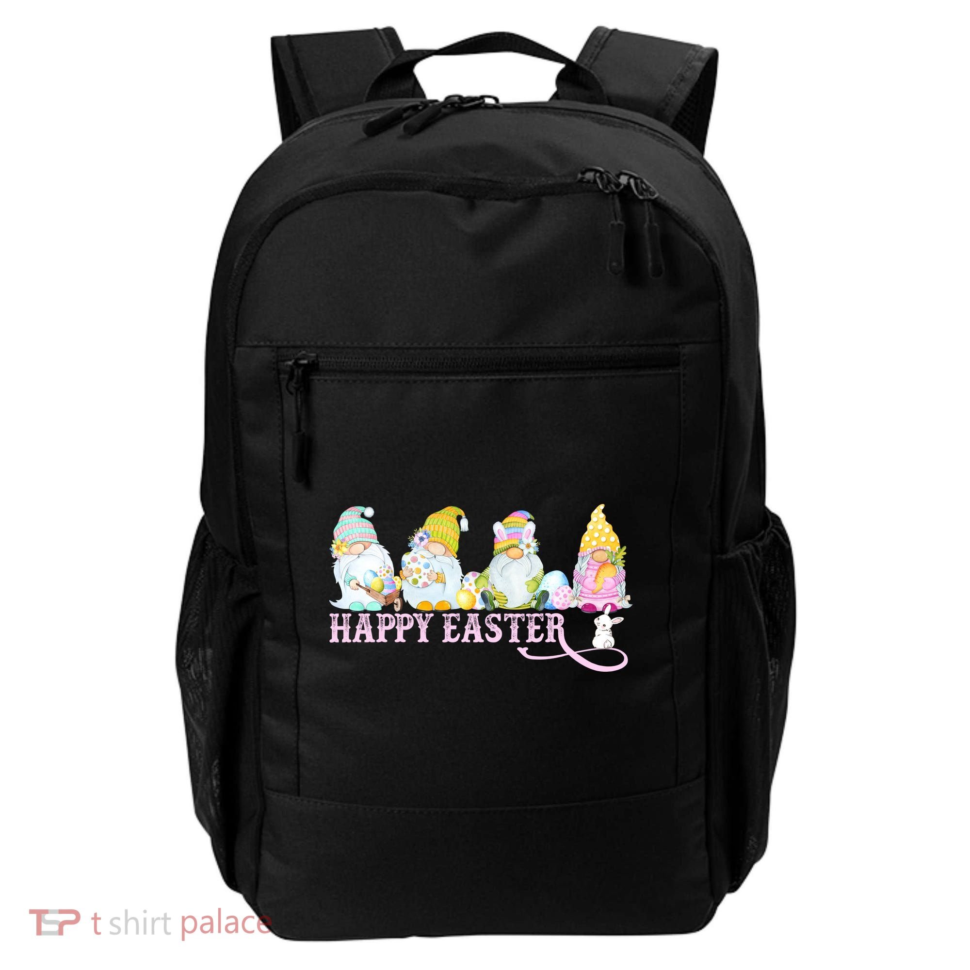 Easter Bunny Spring Gnome Easter Egg Hunting And Basket Backpack
