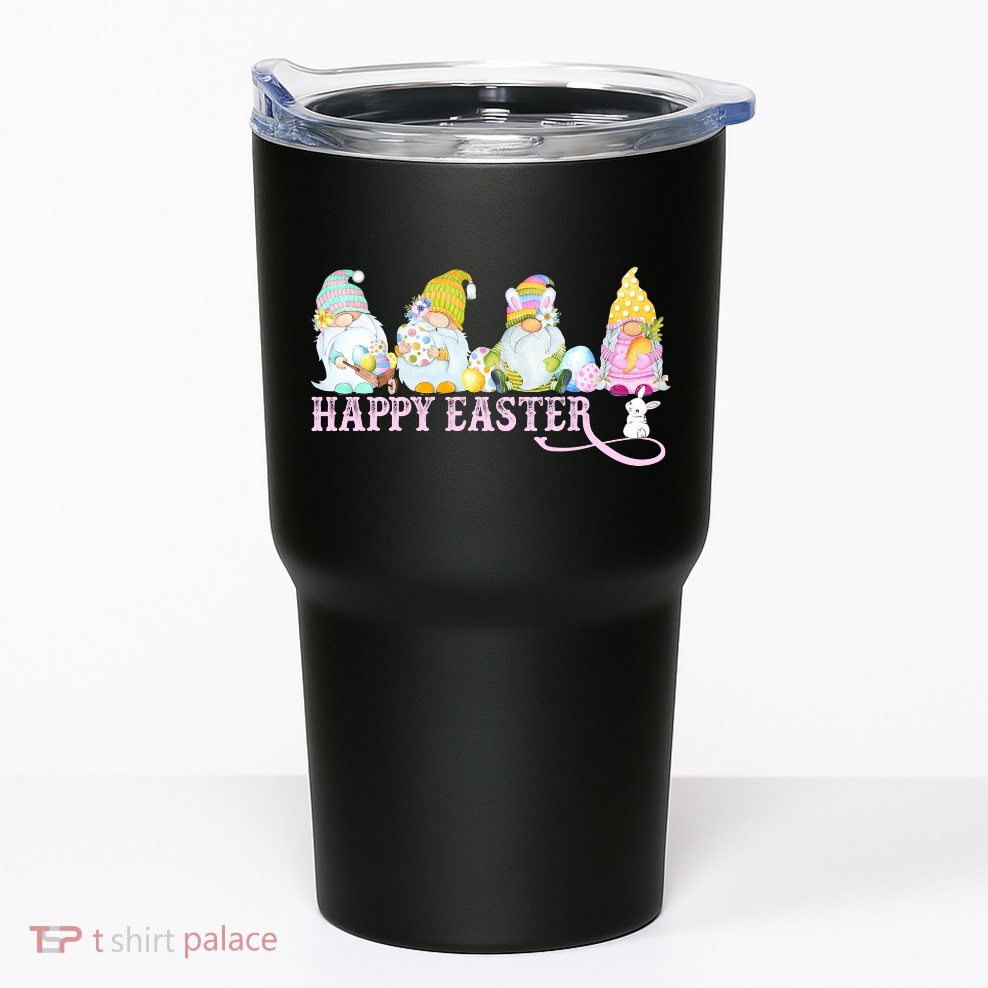 Easter Bunny Spring Gnome Easter Egg Hunting And Basket Tumbler