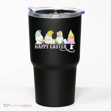 Easter Bunny Spring Gnome Easter Egg Hunting And Basket Tumbler