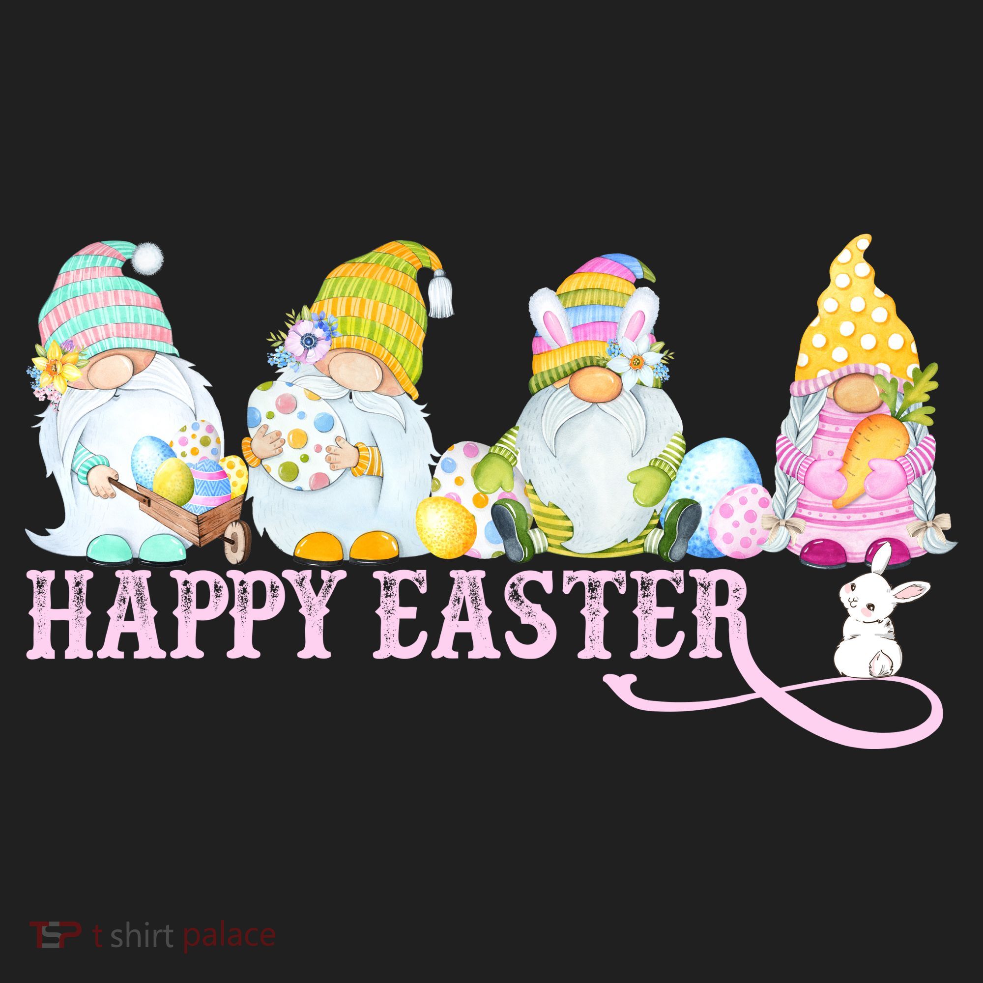 Easter Bunny Spring Gnome Easter Egg Hunting And Basket Tumbler
