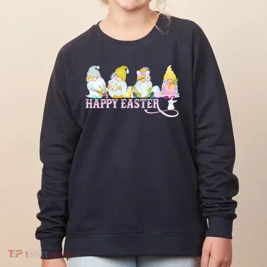 Easter Bunny Spring Gnome Easter Egg Hunting And Basket Women's Sweatshirt