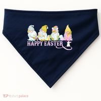 Easter Bunny Spring Gnome Easter Egg Hunting And Basket USA-Made Doggie Bandana thumb 0