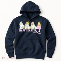Easter Bunny Spring Gnome Easter Egg Hunting And Basket Hoodie thumb 0