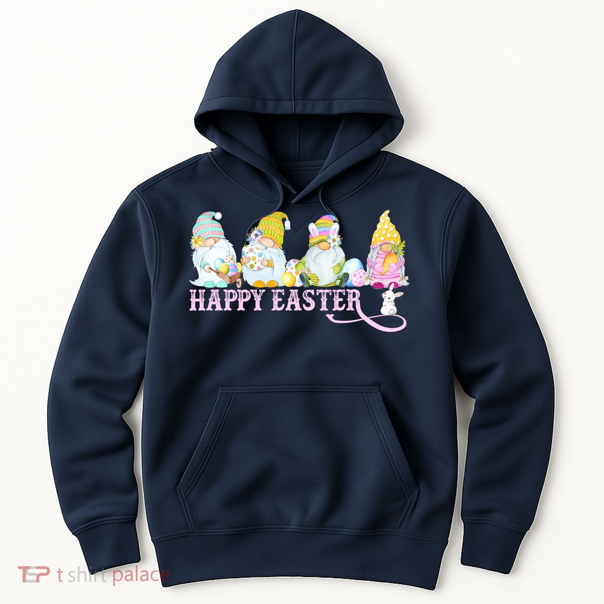 Easter Bunny Spring Gnome Easter Egg Hunting And Basket Hoodie