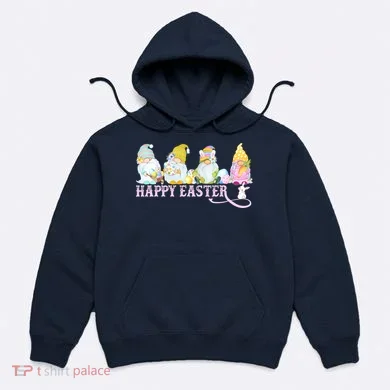 Easter Bunny Spring Gnome Easter Egg Hunting And Basket Hoodie