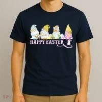 Easter Bunny Spring Gnome Easter Egg Hunting And Basket T-Shirt thumb 3