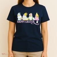 Easter Bunny Spring Gnome Easter Egg Hunting And Basket T-Shirt thumb 4
