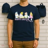 Easter Bunny Spring Gnome Easter Egg Hunting And Basket T-Shirt thumb 6