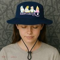 Easter Bunny Spring Gnome Easter Egg Hunting And Basket Bucket Hat thumb 3