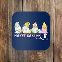 Easter Bunny Spring Gnome Easter Egg Hunting And Basket Coaster thumb 0